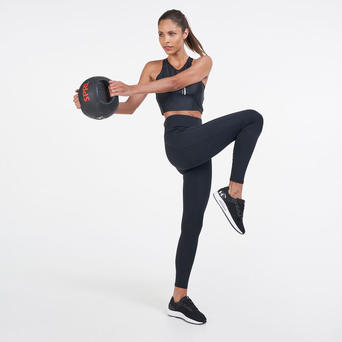 Under Armour Women's RUSH™ No-Slip Waistband Full-Length Leggings Black Under Armour Women's RUSH™ No-Slip Waistband Full-Length Leggings Black image number 2