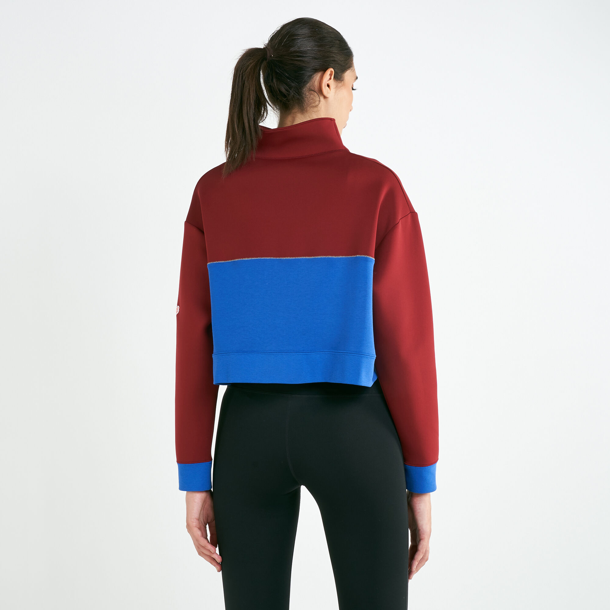 Nike pro get fit icon 2025 clash fleece half zip jacket ladies