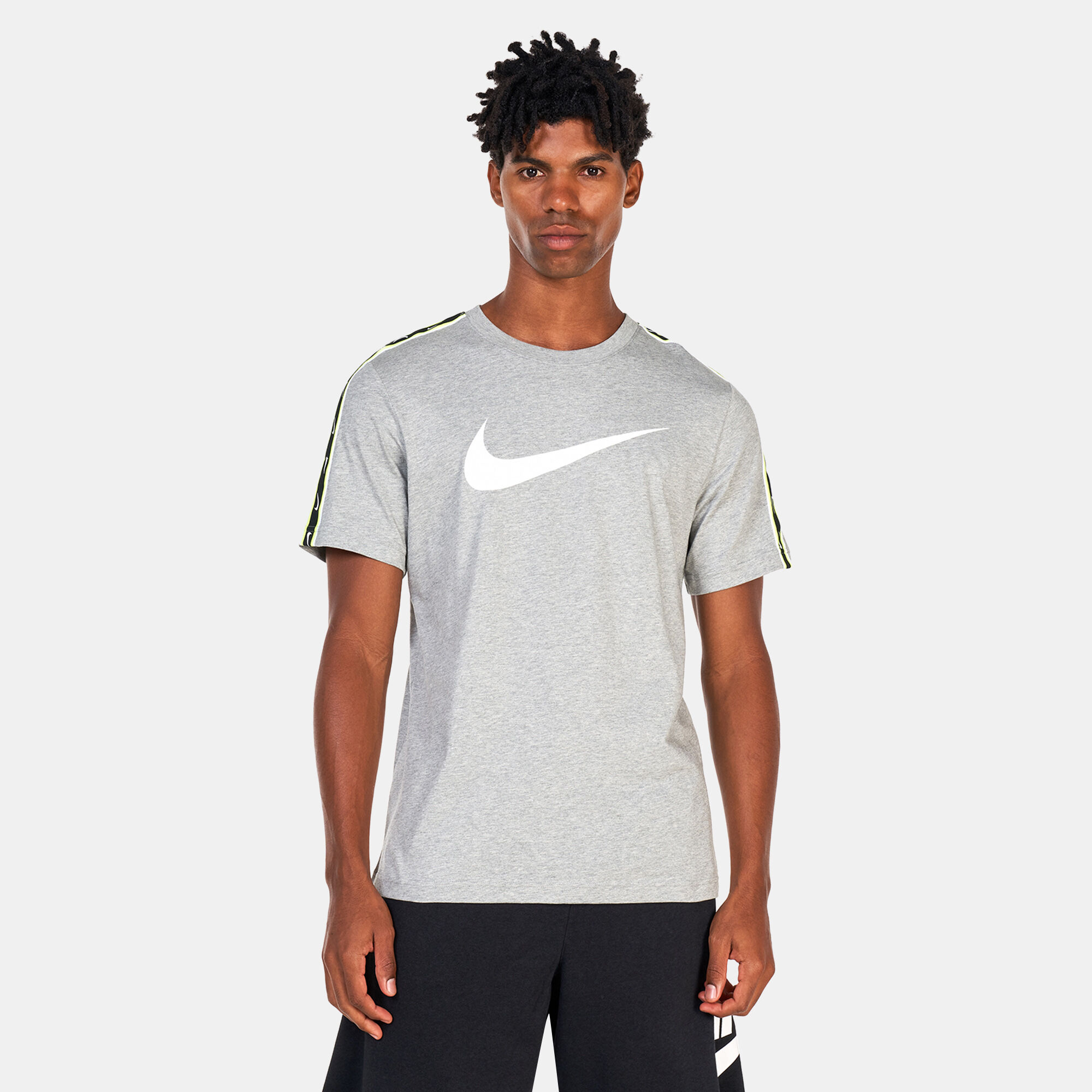 Men s Sportswear Repeat Swoosh T Shirt Grey Nike in KSA SSS