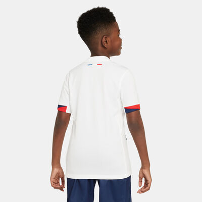 Nike Kids' Paris Saint-Germain 24/25 Away Replica Football Jersey White
