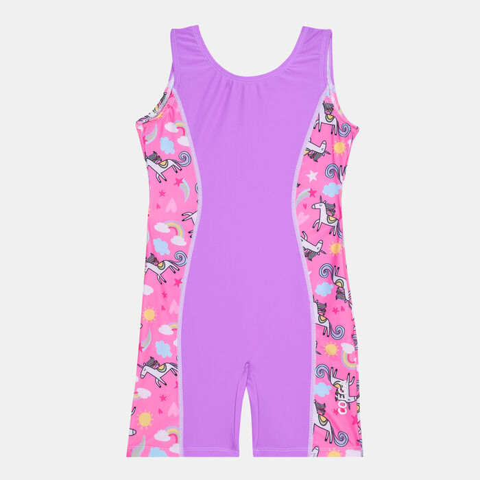 COEGA Kids' Swim Shortie One-Piece Swimsuit Purple COEGA Kids' Swim Shortie One-Piece Swimsuit Purple image number 0