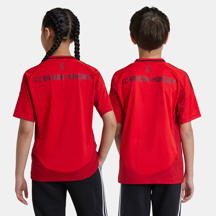 adidas Kids' Bayern Munich Replica Home Football Jersey - 2024/25 Red image number 1