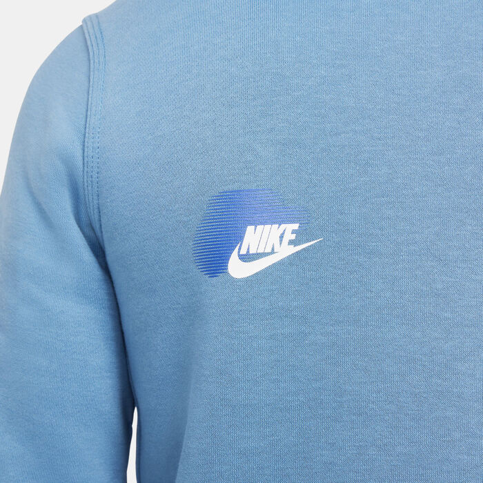 Nike Kids' Sportswear Standard Issue Sweatshirt Blue Nike Kids' Sportswear Standard Issue Sweatshirt Blue image number 4