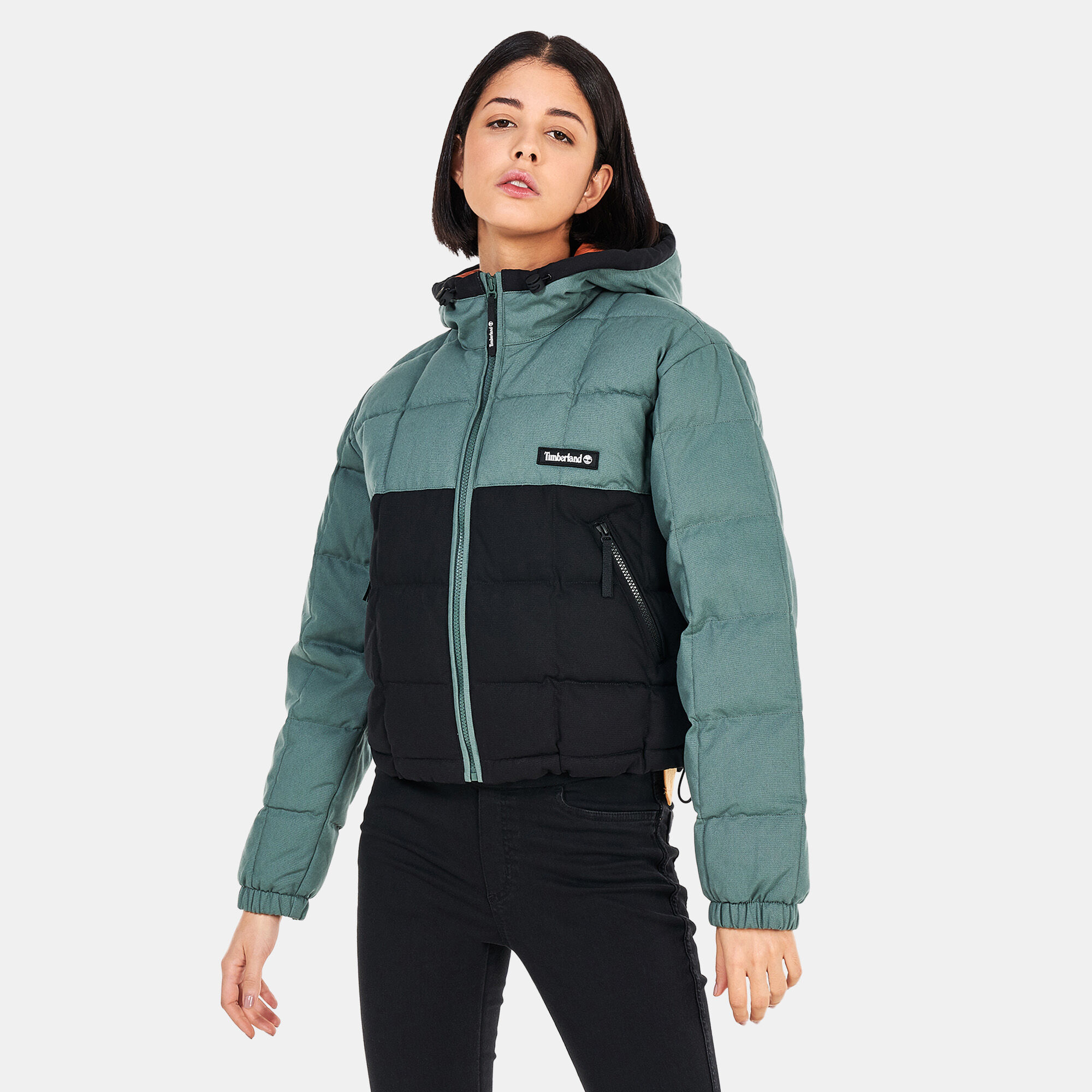 Women s Canvas Puffer Jacket Green Timberland in KSA SSS