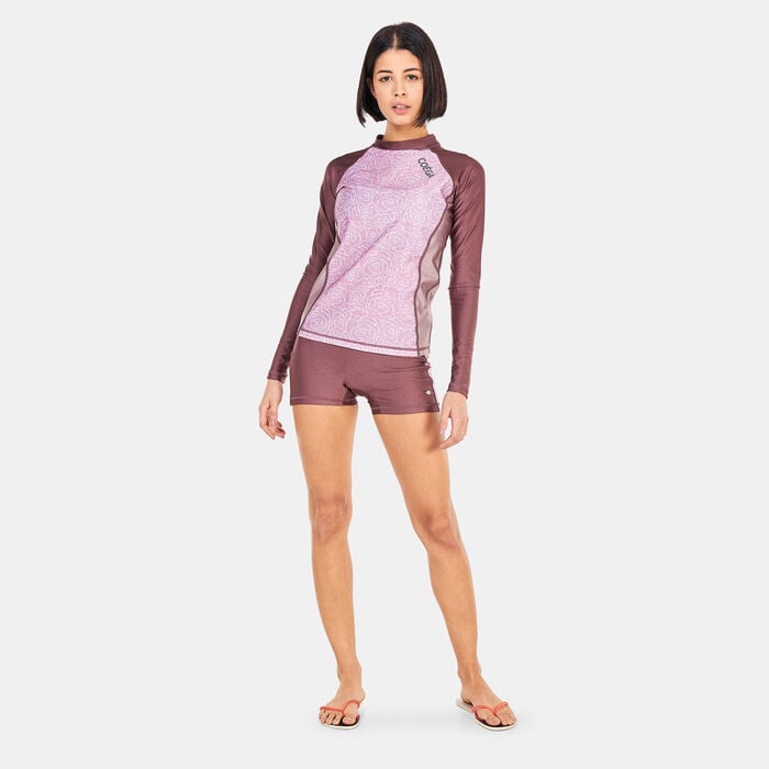 COEGA Women's Long-Sleeves Rashguard Top Pink COEGA Women's Long-Sleeves Rashguard Top Pink image number 2