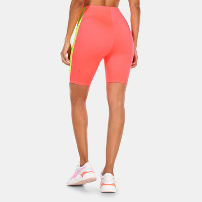 PUMA Women's Summer Squeeze Blocking Bike Shorts yellow