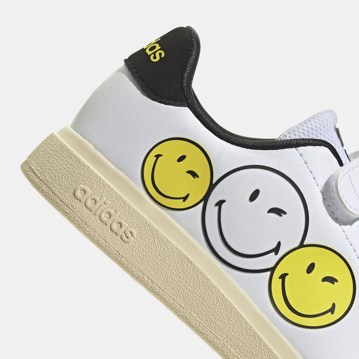 adidas Kids' Smiley Advantage 2.0 Shoes White adidas Kids' Smiley Advantage 2.0 Shoes White image number 4