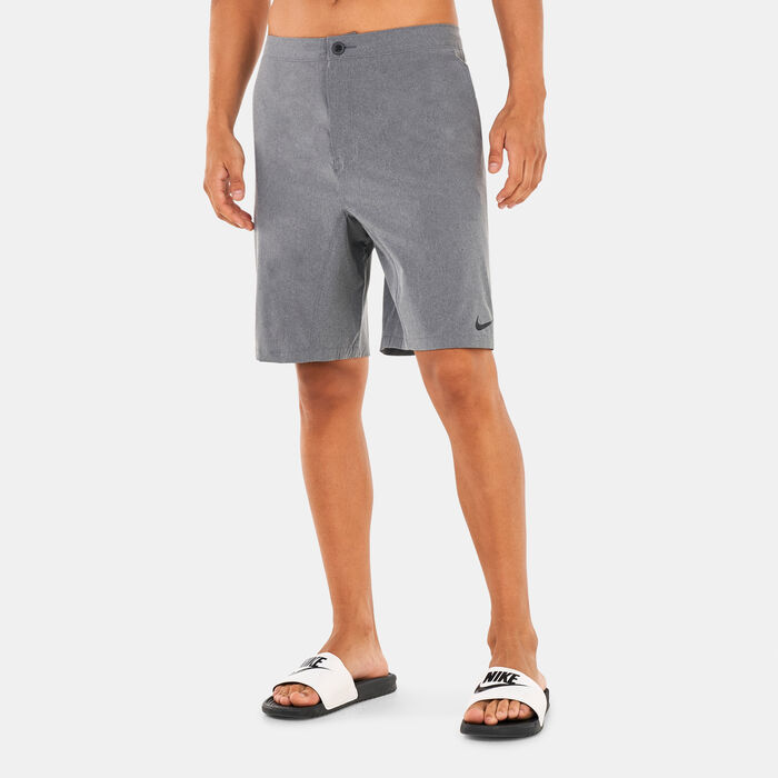 Nike Swim Men's Merge 9-Inch Hybrid Swimming Shorts Grey image number 0