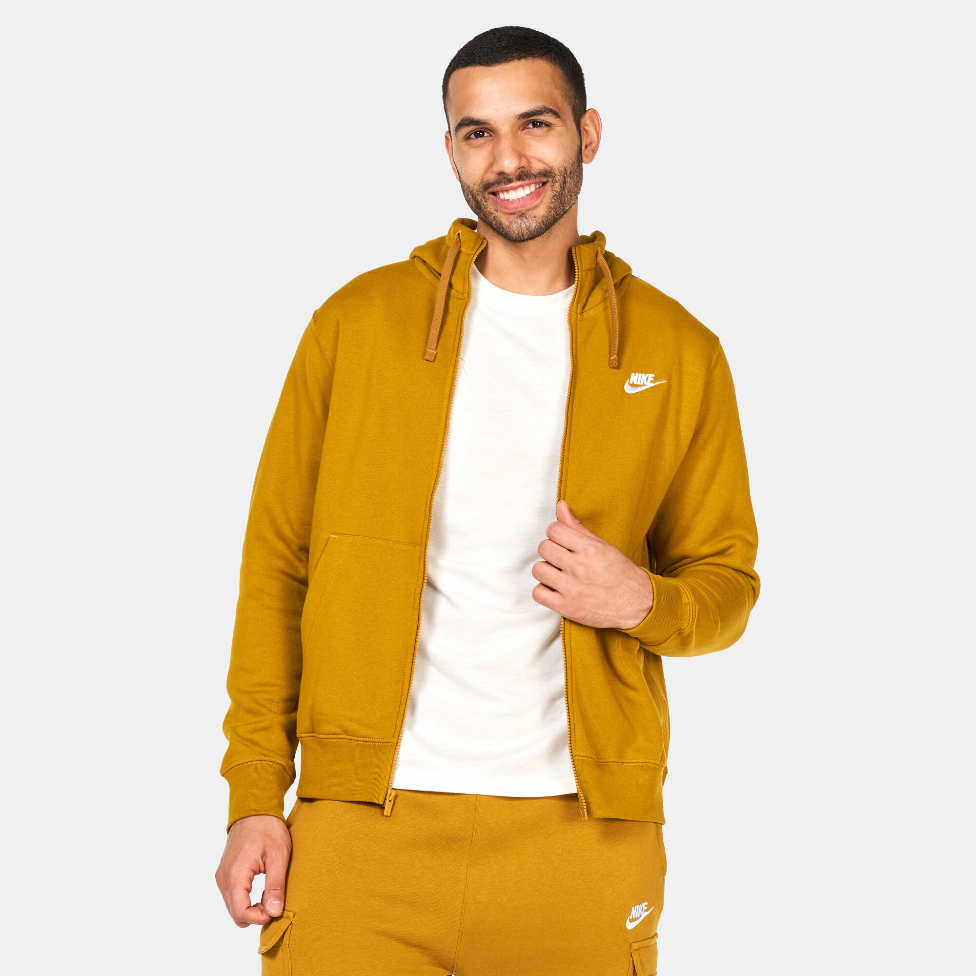 Yellow nike zip hoodie online