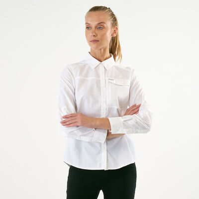 Columbia Women's Silver Ridge 2.0 Long Sleeve Shirt White
