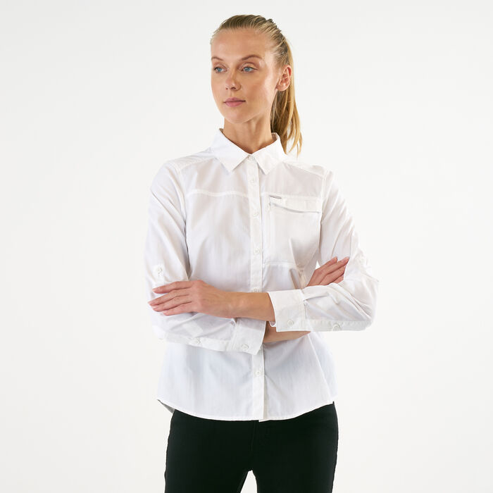 Columbia Women's Silver Ridge 2.0 Long Sleeve Shirt White Columbia Women's Silver Ridge 2.0 Long Sleeve Shirt White image number 0
