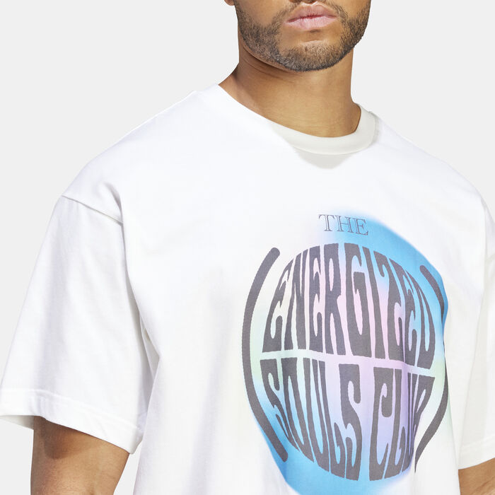 adidas Men's Yoga Printed T-Shirt White image number 3