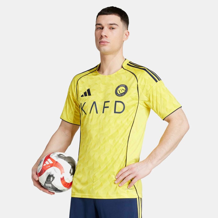 adidas Men's Al Nassr 25/26 Home Replica Football Jersey yellow adidas Men's Al Nassr 25/26 Home Replica Football Jersey yellow image number 0