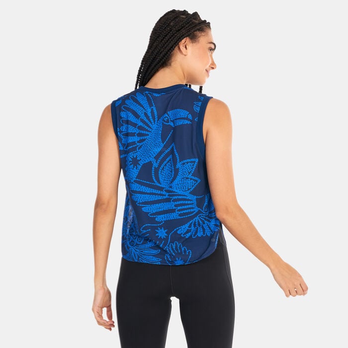 adidas Women's FARM Rio Tank Top Blue adidas Women's FARM Rio Tank Top Blue image number 1
