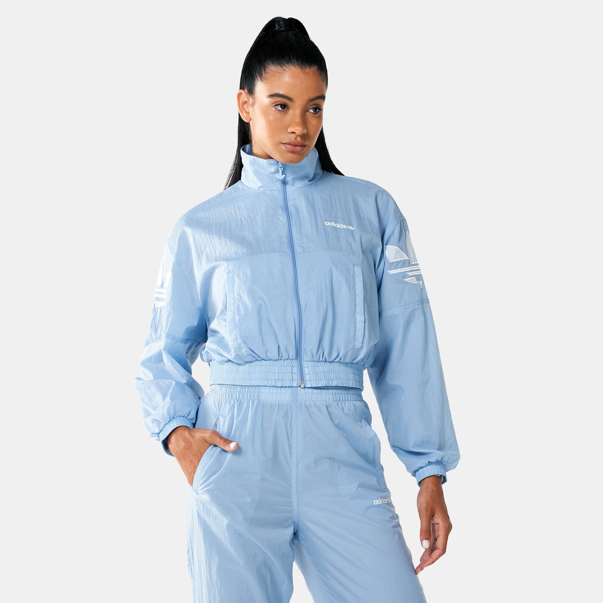 Adidas originals trefoil track jacket clearance
