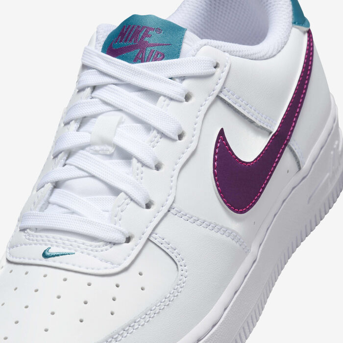 Nike Kids' Air Force 1 Shoes White image number 6