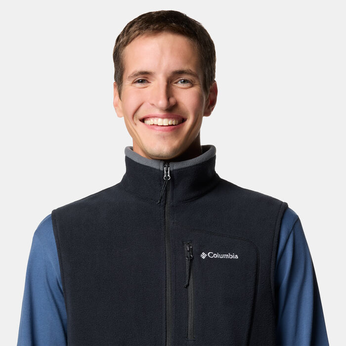Columbia Men's Fast Trek Fleece Vest Black Columbia Men's Fast Trek Fleece Vest Black image number 3
