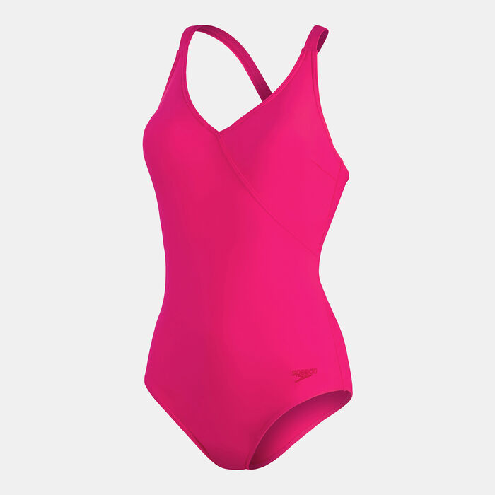 Speedo Women's Shaping Lexi One-Piece Swimsuit Pink image number 0