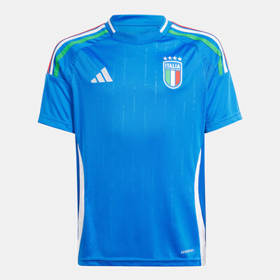 adidas Kids' Italy Replica Home Football Jersey - 2024 Blue
