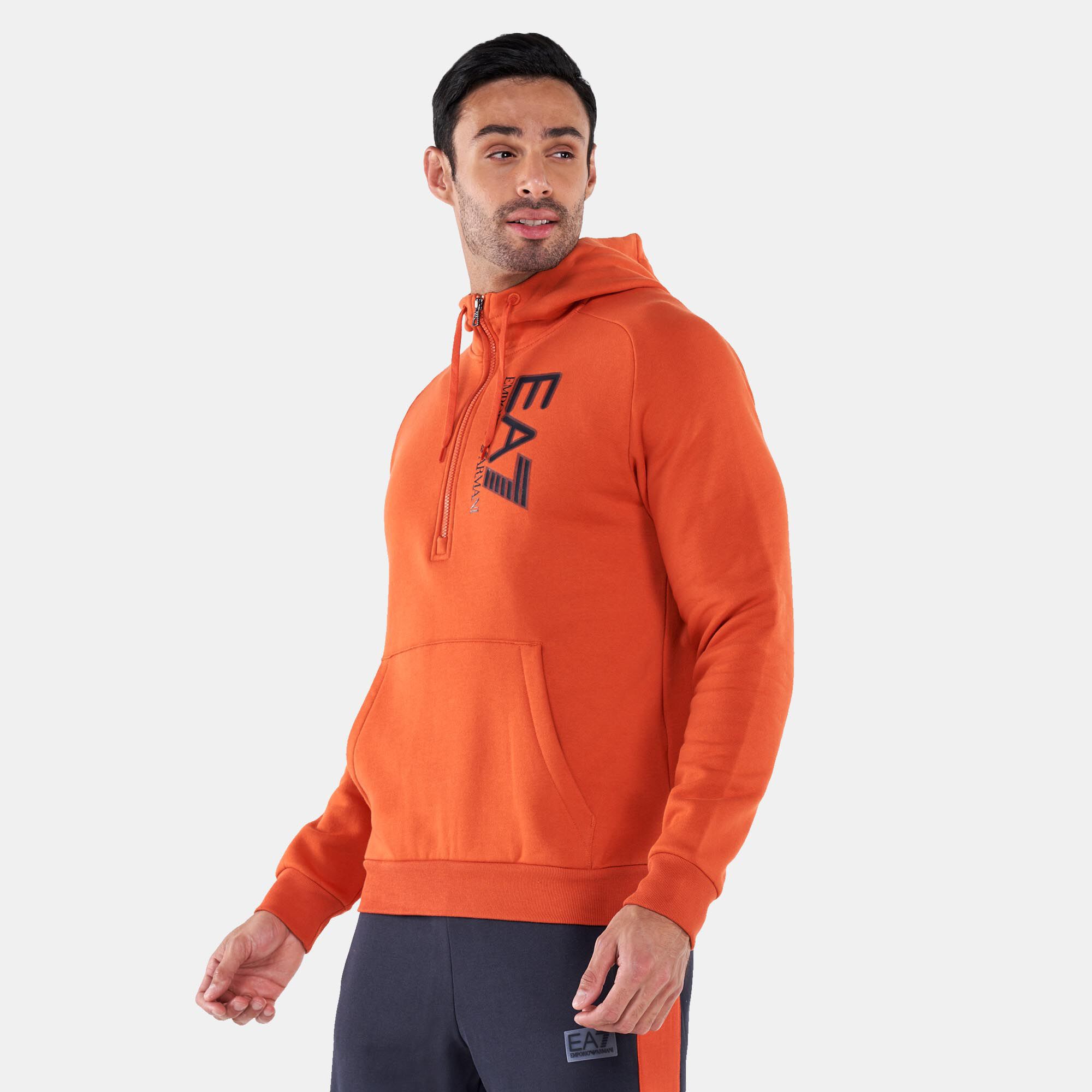 Mens armani zip hoodie on sale