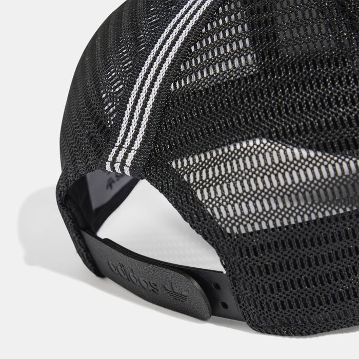 adidas Adicolor Classic Curved Trucker Cap Black adidas Adicolor Classic Curved Trucker Cap Black image number 3