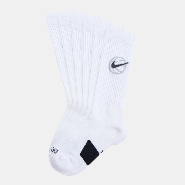 Nike Everyday Crew Basketball Socks (3 Pairs) White image number 0