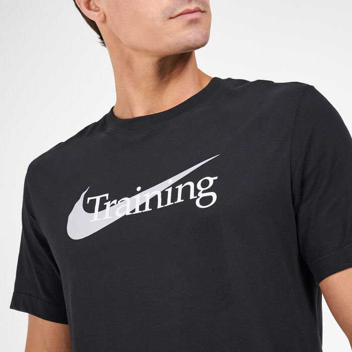 Nike Men's Dri-FIT Training T-Shirt Black image number 3