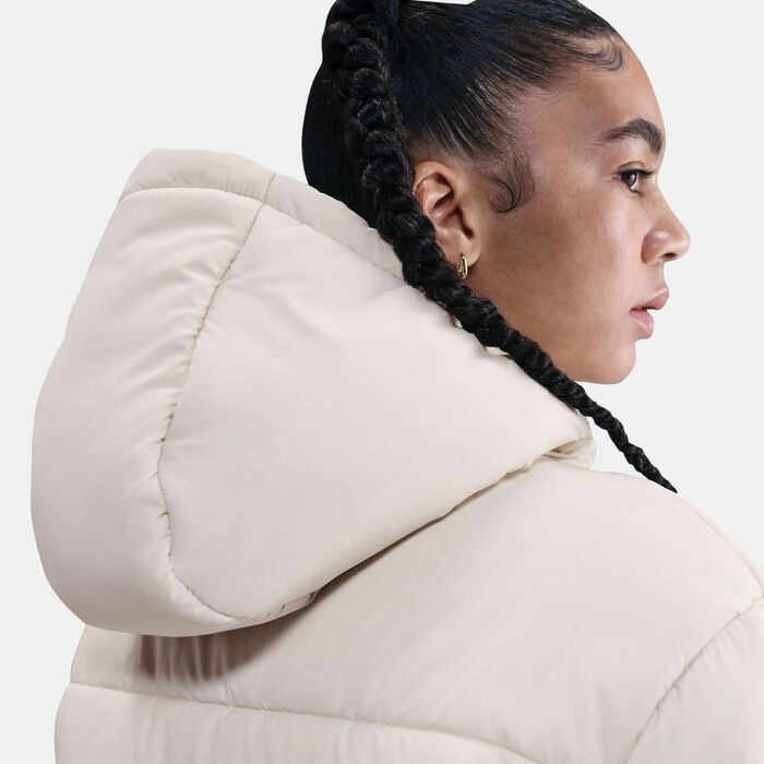 Nike Women's Sportswear Therma-FIT Hooded Jacket White Nike Women's Sportswear Therma-FIT Hooded Jacket White image number 5