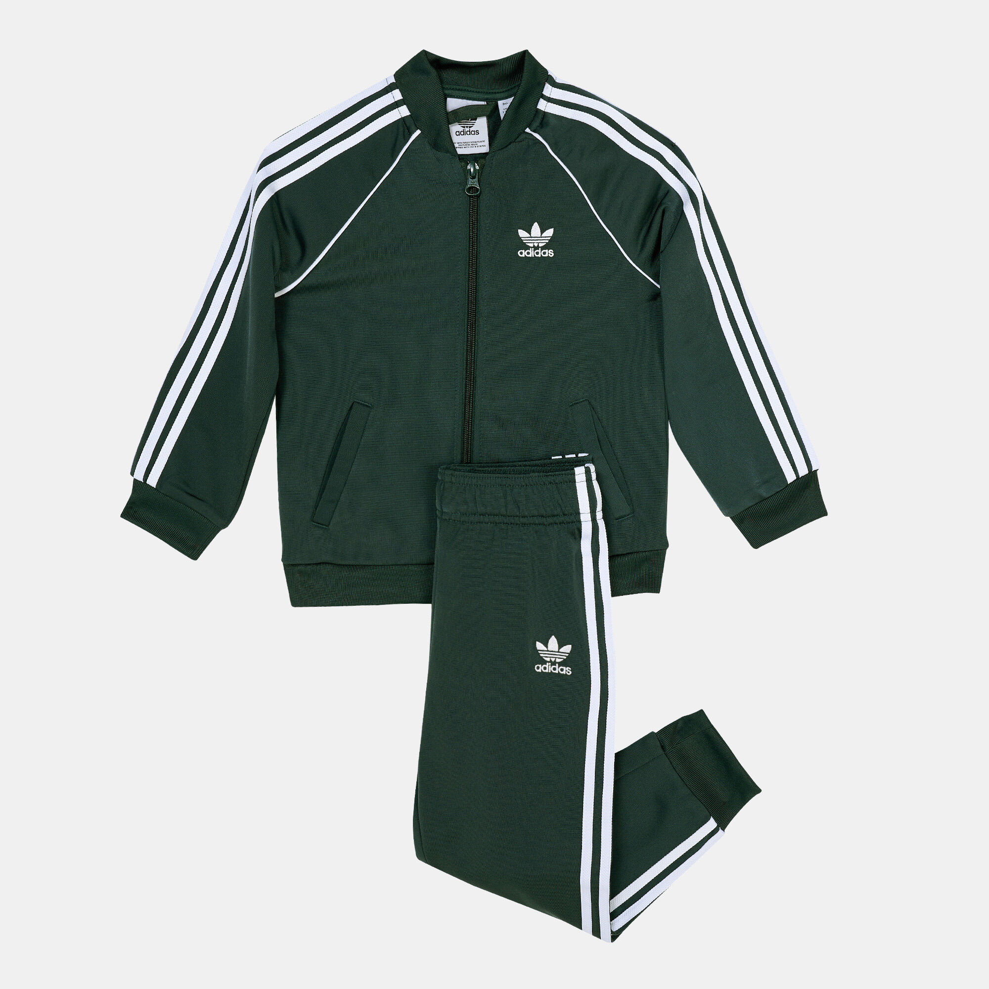 Adidas green tracksuit kids on sale