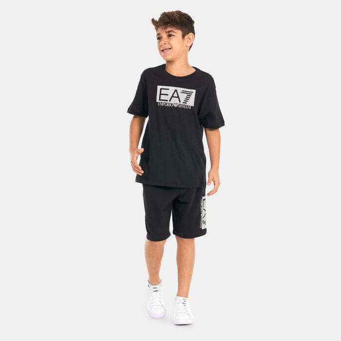 EA7 Emporio Armani Kids' Visibility Logo T-Shirt Black EA7 Emporio Armani Kids' Visibility Logo T-Shirt Black image number 2