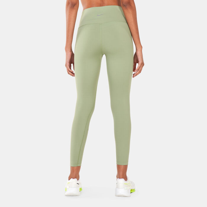 Nike Women's Pro Yoga Dri-FIT 7/8 Graphic Leggings Green Nike Women's Pro Yoga Dri-FIT 7/8 Graphic Leggings Green image number 1