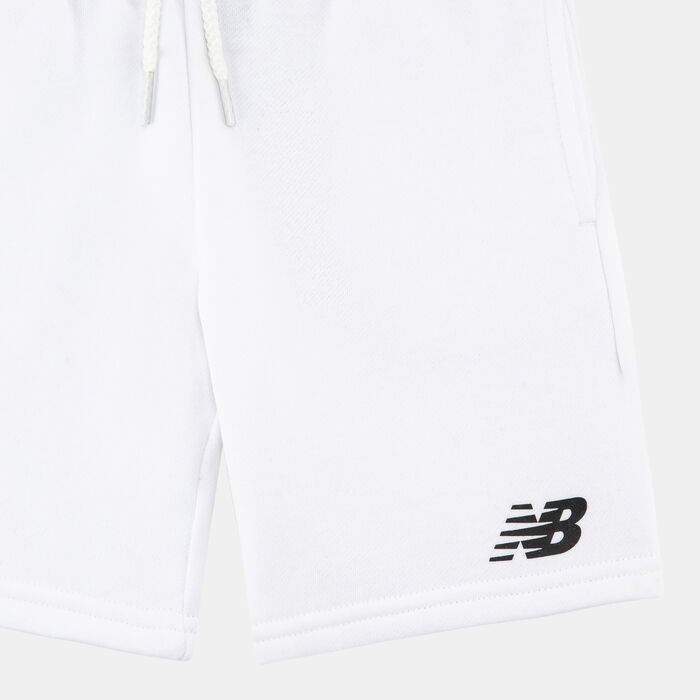 New Balance Kids' Stacked Logo Shorts White image number 2
