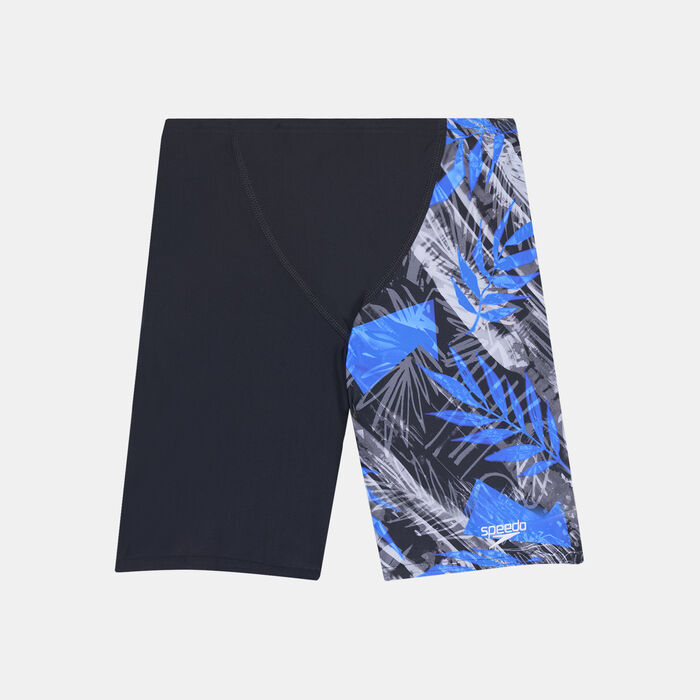 Speedo Kids' Digital Allover V Cut Swimming Jammers Black image number 0