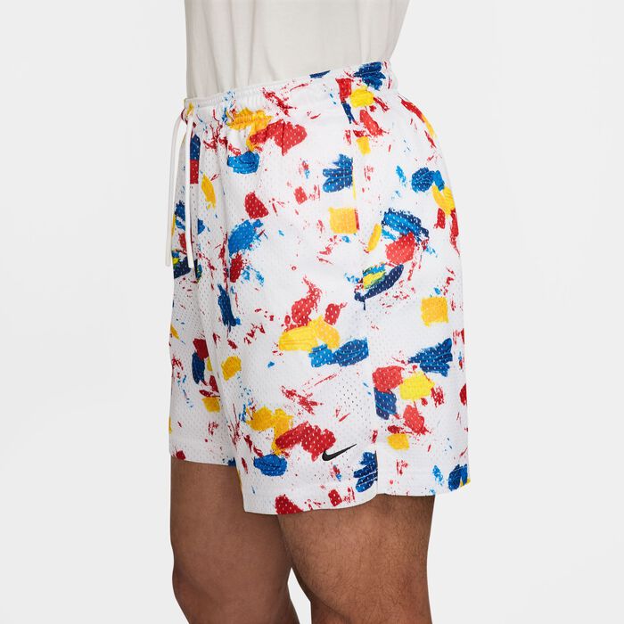 Nike Men's Dri-FIT Mesh Training Basketball Shorts White Nike Men's Dri-FIT Mesh Training Basketball Shorts White image number 4