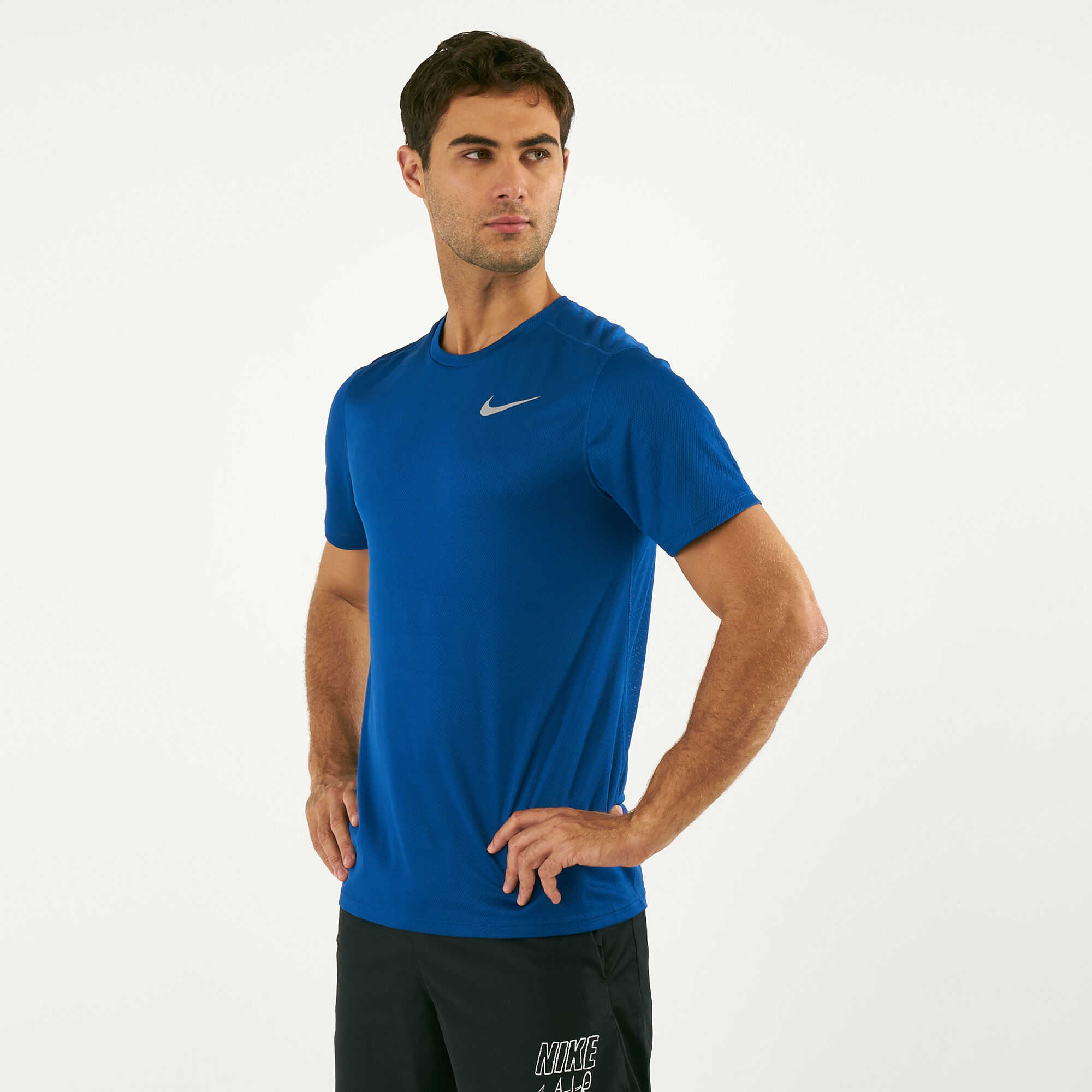 nike men's breathe running tee