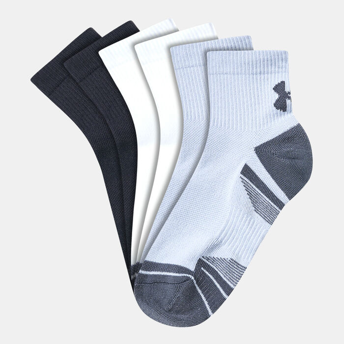 Under Armour Performance Tech Quarter Socks (3 Pairs) Grey Under Armour Performance Tech Quarter Socks (3 Pairs) Grey image number 0
