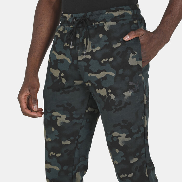 PUMA Men's Classics Camo Allover Print Pants Green PUMA Men's Classics Camo Allover Print Pants Green image number 3