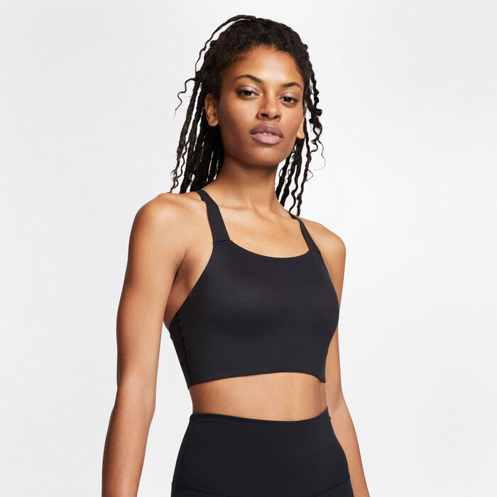 Nike Women's Swoosh Luxe Sports Bra Black Nike Women's Swoosh Luxe Sports Bra Black image number 0