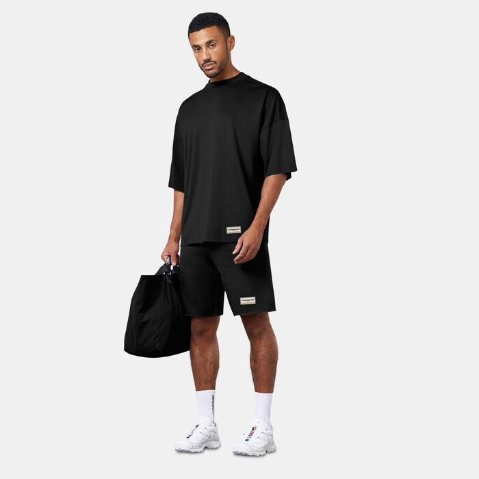 The Giving Movement Men's Exaggerated Sleeve Reflective T-Shirt Black The Giving Movement Men's Exaggerated Sleeve Reflective T-Shirt Black image number 2