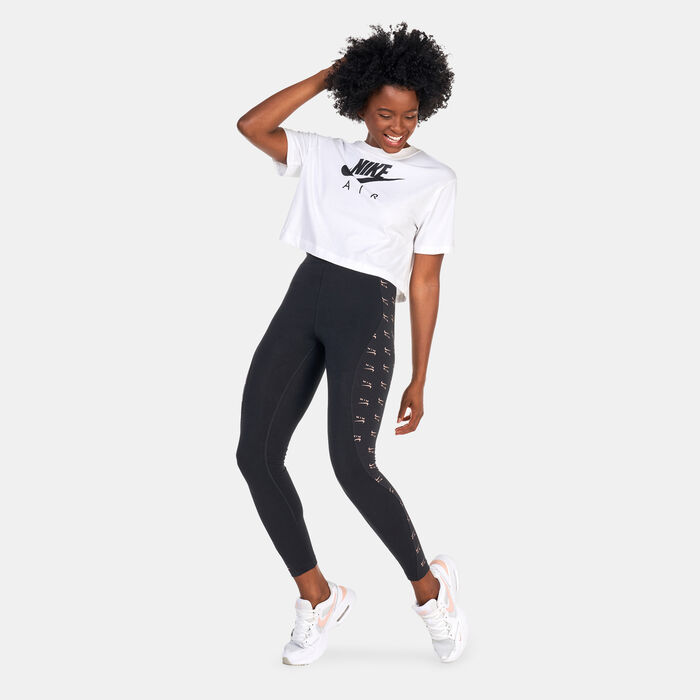 Nike Women's Air High-Waisted Full-Length Leggings Black Nike Women's Air High-Waisted Full-Length Leggings Black image number 2