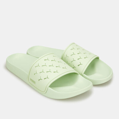PUMA Leadcat 2.0 Cut Out Slides Green PUMA Leadcat 2.0 Cut Out Slides Green