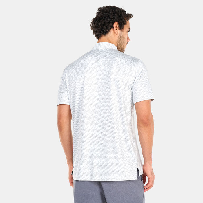 Nike Men's Dri-FIT Vapor Striped Golf Polo Shirt Ivory Nike Men's Dri-FIT Vapor Striped Golf Polo Shirt Ivory image number 1