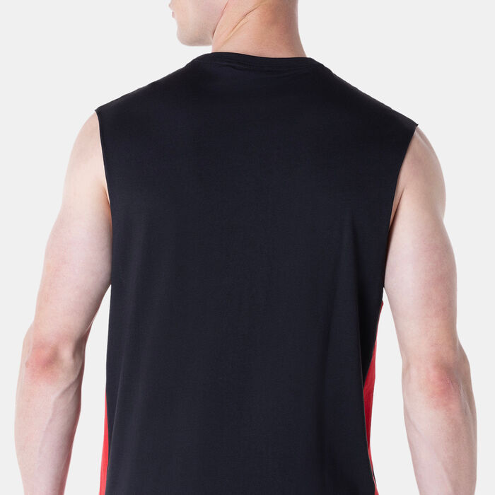 New Era Men's NBA Chicago Bulls Panel Sleeveless T-Shirt Black New Era Men's NBA Chicago Bulls Panel Sleeveless T-Shirt Black image number 4