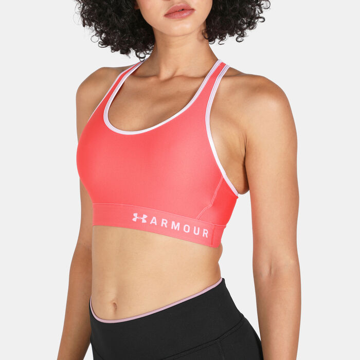 Under Armour Pink Mid Sports Bra 1273504 693 7670147.htm - Buy