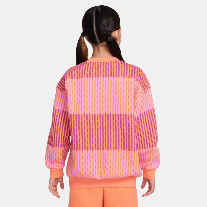 Nike Kids' Sportswear Club Fleece Sweatshirt (Older Kids) Pink Nike Kids' Sportswear Club Fleece Sweatshirt (Older Kids) Pink image number 1