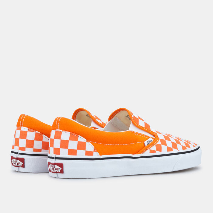 Vans Checkerboard Classic Slip-On Unisex Shoe Orange Vans Checkerboard Classic Slip-On Unisex Shoe Orange image number 2
