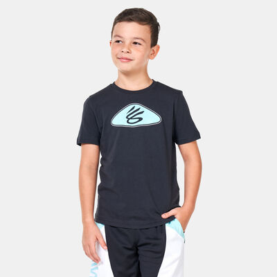 Under Armour Kids' Curry Logo T-Shirt (Older Kids) Black