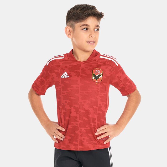 adidas Kids' Al Ahly Home Jersey Red adidas Kids' Al Ahly Home Jersey Red image number 0