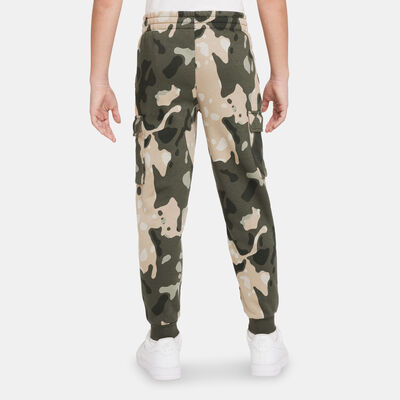 Nike Kids' Sportswear Club Camo Cargo Pants Green