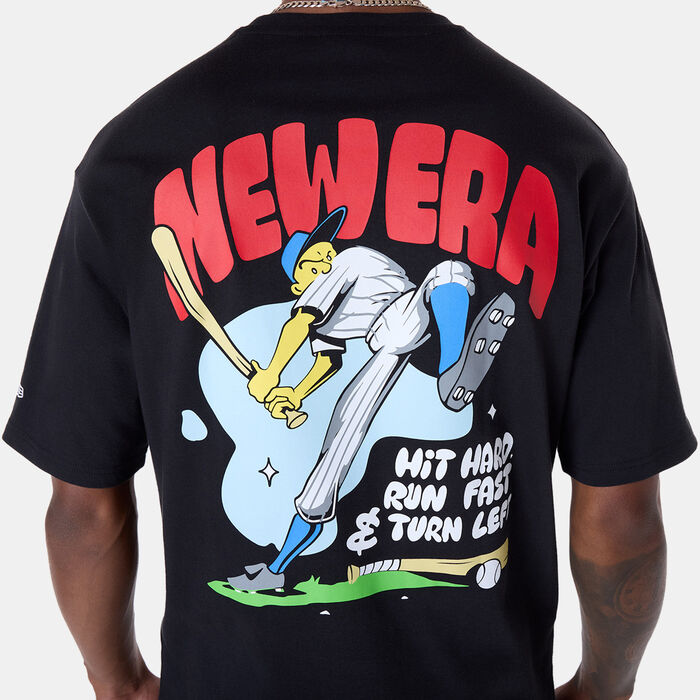 New Era Men's Baseball Graphic T-Shirt Black New Era Men's Baseball Graphic T-Shirt Black image number 3